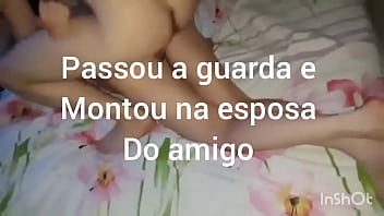 Preview 3 of Teen Seakt - Esposa n&atilde_o se imp&otilde_e e o amigo acaba montando nela