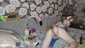 Preview 2 of Kia Khalofa - Fast asshole fucking. Hot rabbit girl fuck her dirty holes hard. julandjon.
