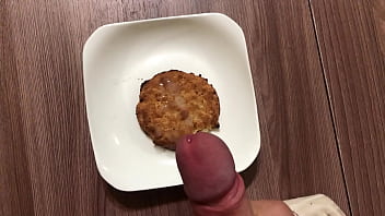 Preview 4 of Joey Silvera Dad - Russian breakfast for friends! Cumming on cookies! Cum on food
