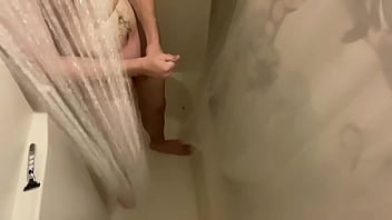 Preview 2 of Dog Xnxxn - Hidden shower cam catches him playing with himself -cumplaycouple