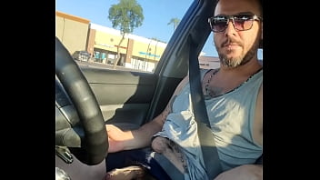 Preview 4 of Frh Bvxnxxx - Nudist Hippie cums in the car.