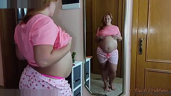 Preview 1 of Seaxxx2018 - Pregnant step Sister Caught Resting Her Naked With A Huge Dick And Fucked Him While Parents Are In The Next Room.