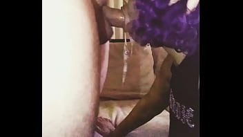Preview 4 of Full Ccum - Ebony Facefuck Slut Mouth Full of Big White Cock