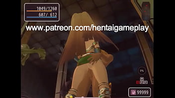 Preview 2 of School Pussy Lic In Table - Pretty blonde girl having sex with men and goblin in Pricia defense 3d hentai game video