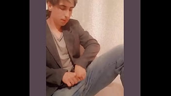 Preview 1 of Sxy Gan - A cute decent handsome guy loves to walk with huge objects in his ass and cums from them without using his hands