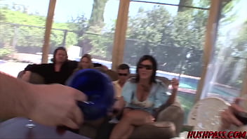 Preview 1 of Vidio Bokep Online - Claire Dames is Queen of the Neighborhood Sex Party