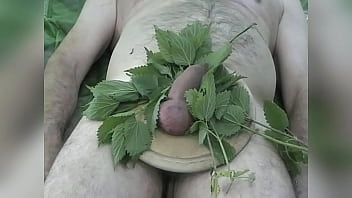 Preview 2 of Sane Lone Xxx Vedeo - Stinging Nettles for slave Renne&#039_s junk