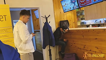 Preview 2 of Pussy Hat Ugali - Sushi shop public wanking