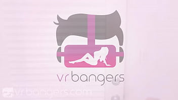 Preview 1 of Drinking Girls Pee - VR BANGERS Little Tight Ass Of Sexy Brunette Delivery Girl