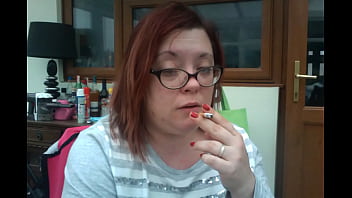 Preview 2 of Lesbian Face Chatting - First Fags Of The Morning With BBW Tina Snua - Coughing Fetish