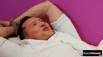 Preview 2 of Donald Drumpf - TS Pixi Lust gives footjob in glory hole