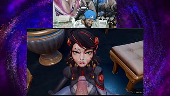 Preview 3 of Yara Skye Gefs Her - Thicc Fat Fucking Ass Widowmaker Sucking Cock With Black Widow,  Peni Parker Sucks Cock,  D.VA Anal