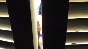 Preview 1 of Tv Busty Show - The stepson was spying on his milf in the locker room. Sex and blowjob homemade