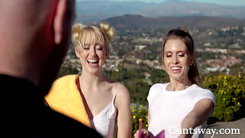 Preview 1 of Ariwl Rebel - Lesbian Teen Car Wash Cuties - Chloe Cherry ,  Jill Kassidy