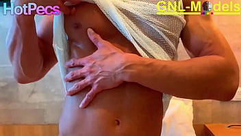 Preview 2 of Puff Nutte - Hot Muscle Asian guy getting nipple played and edged!