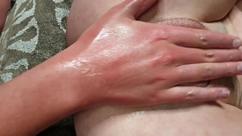 Preview 3 of Desi Bhani Fuck - Skinny slut getting her small cunt stretched out by lesbian friend&#039_s big hand and big dildo