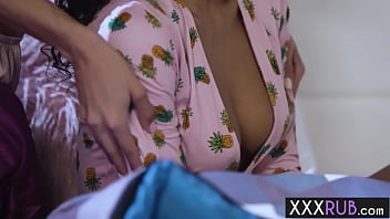 Preview 2 of Goat Fucked By Big Cock - Two horny black teens Scarlit Scandal and Alexis Tae enjoyed hot tribbing