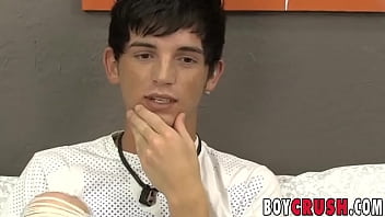 Preview 1 of Porn 18 Years Old - Adorable twink Tyson Corrigan masturbates after an interview