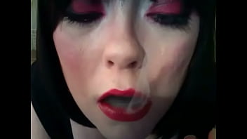 Preview 4 of 18 Virgin Japanese - BBW British Domme Tina Snua Smoking A Filterless Cigarette