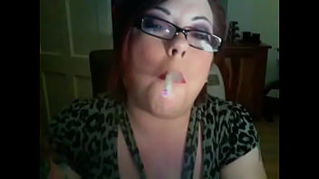 Preview 1 of Xxxxxvi Com - BBW Brit Tina Snua A Filterless Cigarette With Red Lipstick