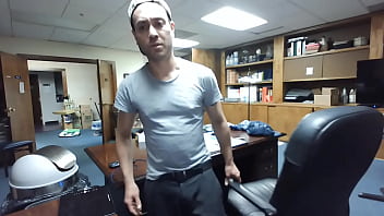 Preview 1 of Body Hair Man - Finished work,  smelling my feet and pulling out my dick