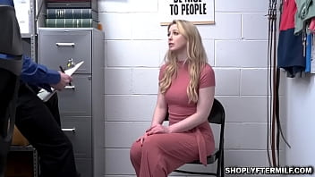 Preview 1 of Stepmom Stuck In The Sink - Shoplifter Sunny Lane taking the pervy officers dick from behind