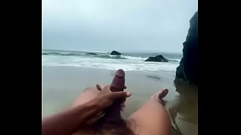 Preview 4 of Vicky Chase Ryan Ryans - BlacMartian stroking bare ass on nude beach