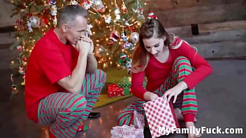 Preview 1 of Monster Brazilian - Step Daughter Having Christmas Sex Width Her - Niki Snow