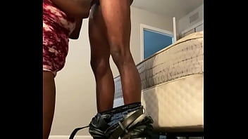 Preview 2 of Force Fukmom - Thick ebony slut sucks BBC while playing video games