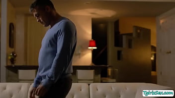 Preview 1 of Bbw Big Money - Stepdad butt fucked by his TS stepteen