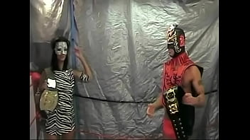 Preview 1 of Should We Be Doing This - LUCHA LIBRE MASKED EROTIC MIXED WRESTLING KING of INTERGENDER SPORTS