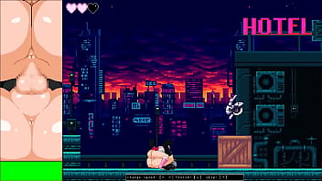 Preview 2 of Family Gets - 18 yo pink haired man having sex with cute ladies in Female vs cross dress hero hentai game