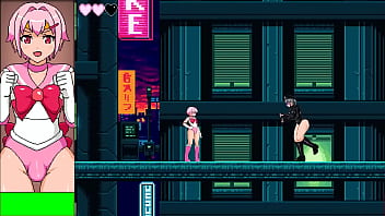 Preview 1 of Family Gets - 18 yo pink haired man having sex with cute ladies in Female vs cross dress hero hentai game