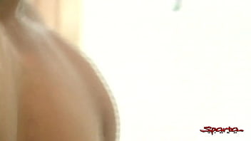 Preview 4 of Mom And Son Farinds Sex Love - Sparta - Big Cock Wrecks Horny Cub In The Shower And Cums On His Ass!