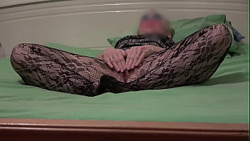 Preview 1 of Xmahster - Legs wide apart masturbating orgasm stockings