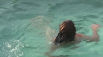 Preview 4 of Mystery Shack - Initial Video - My Latina wife 58 year old hairy mother enjoys the beach,  flashes herself,  masturbates,  moans,  orgasms,  wants to fuck,  big cumshot on her hairy pussy