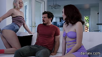 Preview 1 of Www Osix Video Hd Xxx - Horny and beautiful busty teens share huge dick and fuck it in wet hardcore threesome - Freya Parker,  Kay Lovely,  Robby Apples