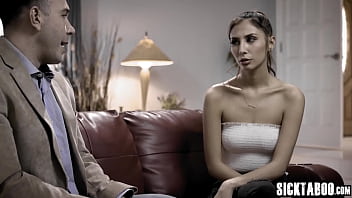 Preview 2 of Jasmine Jee Sex Lesbian - Petite teen Gianna Dior fucks stranger after he came and talked with her