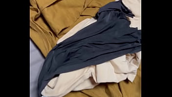 Preview 4 of Boone Porn - Unfolding SIL clothes to spy on her panties and bra