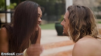 Preview 2 of Suzy Cortez Lesbian - Married Beauty Wants Poolboy To Fuck Her Harder Than Her Husband