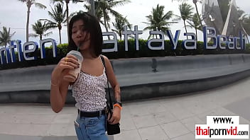 Preview 1 of Indion Big Ass Hot Women - Amateur inked Thai teen Namtaan fucked by a european dick