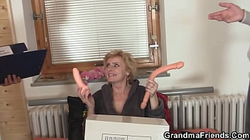 Preview 2 of Alx Big Wew - Delivery guys bang hot blonde skinny mommy