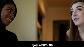 Preview 1 of Nina Dov - HijabFamily  -  Hijab Teen And Fucked For Citizenship
