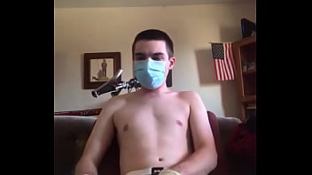 Preview 1 of Elizabeth Zaks Sex - Solo Stud Wearing Mask and Jockstrap