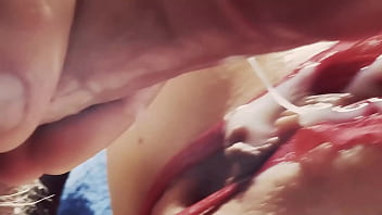 Preview 4 of Alexx Taxax - Extremily close-up pussyfucking. Macro Creampie