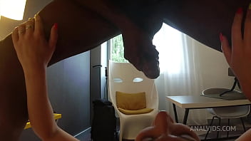 Preview 4 of Big Boobs Mom And Sun Sexi Video - Rich cuckold orders BBC in anal for his wife JL049