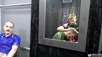 Preview 4 of Christmas Xxx Vidoe - Rubber Barber Shop