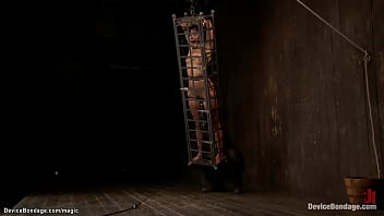 Preview 2 of Grip Grills X Xxxhd - Ebony in pile driver shackled and toyed