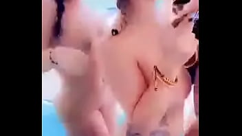 Preview 4 of Xxvvx Sex Muvi - Three girls dancing nude on boat in private party