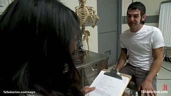 Preview 2 of Nalgona Rika - Clinic owner TS cures bound patient